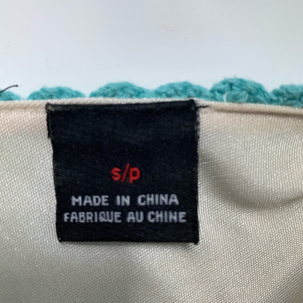 Vintage knit sleeveless midi dress in great condition. Trending style. Aqua Blue - Picture 8 of 8